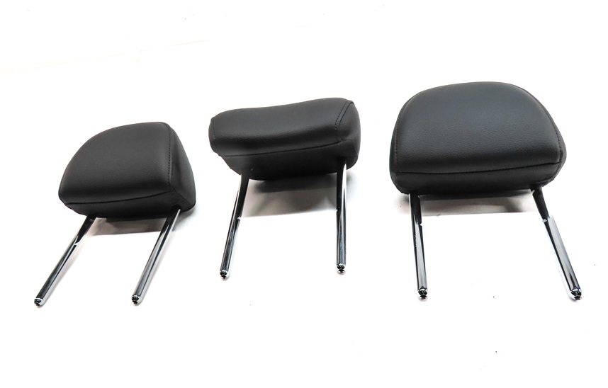 Thumbnail 2: 17-19 AUDI A4 ALLROAD (B9 8W) REAR SEAT LEFT CENTER RIGHT HEADREST SET-3 (Black)