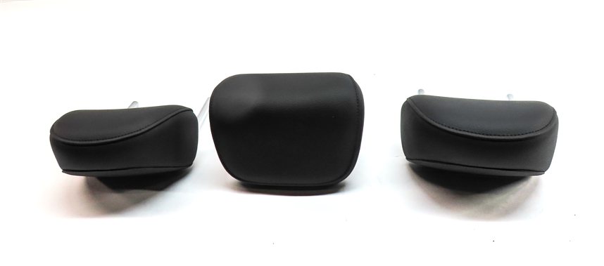 Thumbnail 5: 17-19 AUDI A4 ALLROAD (B9 8W) REAR SEAT LEFT CENTER RIGHT HEADREST SET-3 (Black)