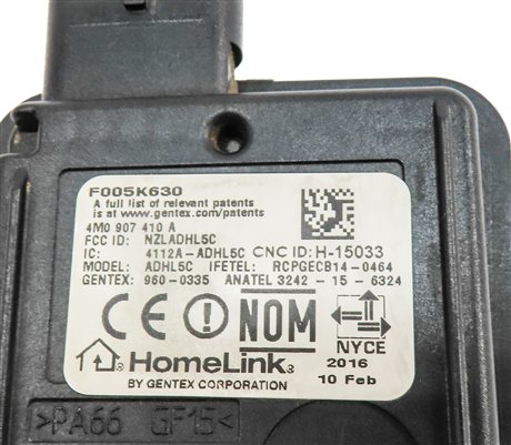 Thumbnail 6: 2017 AUDI A4 (B9 8W) GARAGE DOOR OPENER HOMELINK CONTROL MODULE