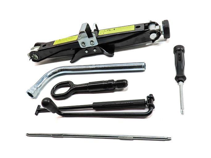 Thumbnail 2: 2009-2017 AUDI A4 S4 A5 S5 (B8 8K 8T) SPARE TIRE JACK WRENCH TOOL KIT SET