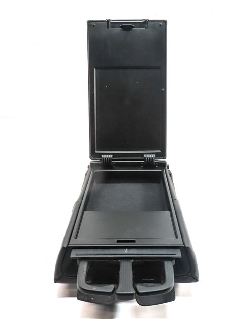 Thumbnail 8: 2012 AUDI A4 (B8 8K) REAR CENTER SEAT BACK CONSOLE ARMREST CUPHOLDER (Black)