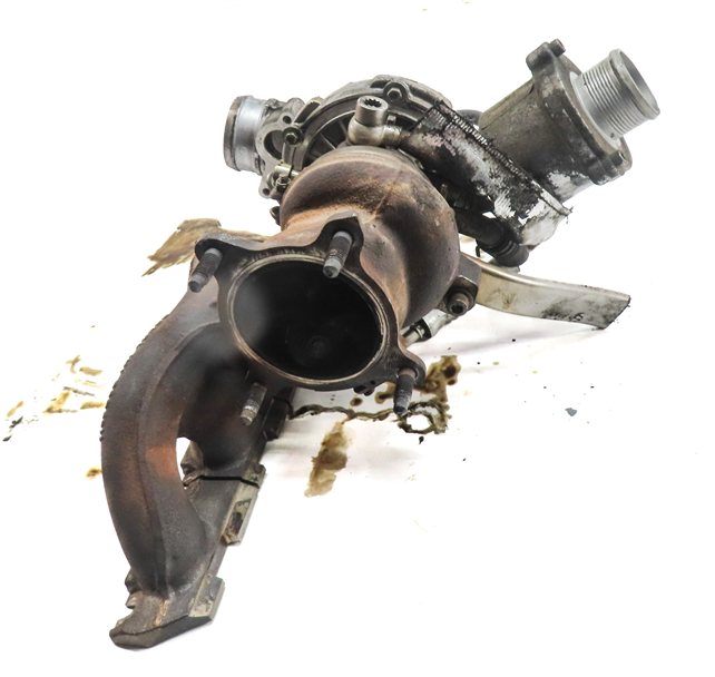 Thumbnail 2: 2009-2012 AUDI A4 A5 Q5 (B8 8K 8T 8R) 2.0T TURBO ENGINE TURBOCHARGER w/ MANIFOLD