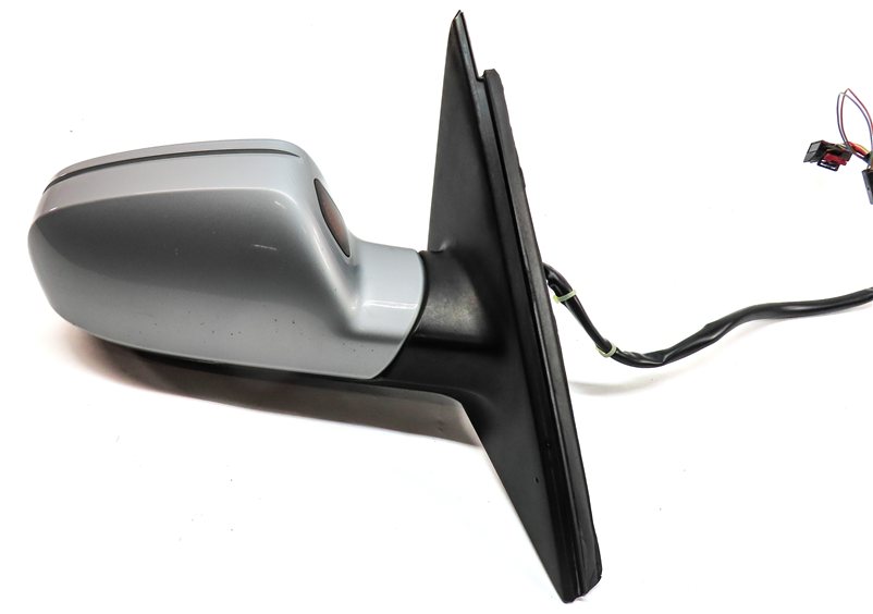 Thumbnail 5: 12-14 AUDI A4 B8 8T RIGHT PASSENGER MEMORY PFOLD HEAT BLIND DOOR MIRROR (Silver)