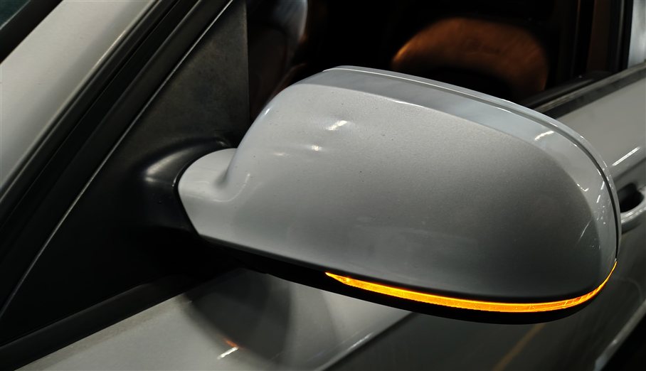 Thumbnail 2: 12-14 AUDI A4 B8 8T LEFT DRIVER MEMORY PFOLD HEAT BLIND DOOR MIRROR (Silver)