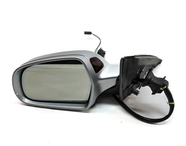 Thumbnail 3: 12-14 AUDI A4 B8 8T LEFT DRIVER MEMORY PFOLD HEAT BLIND DOOR MIRROR (Silver)