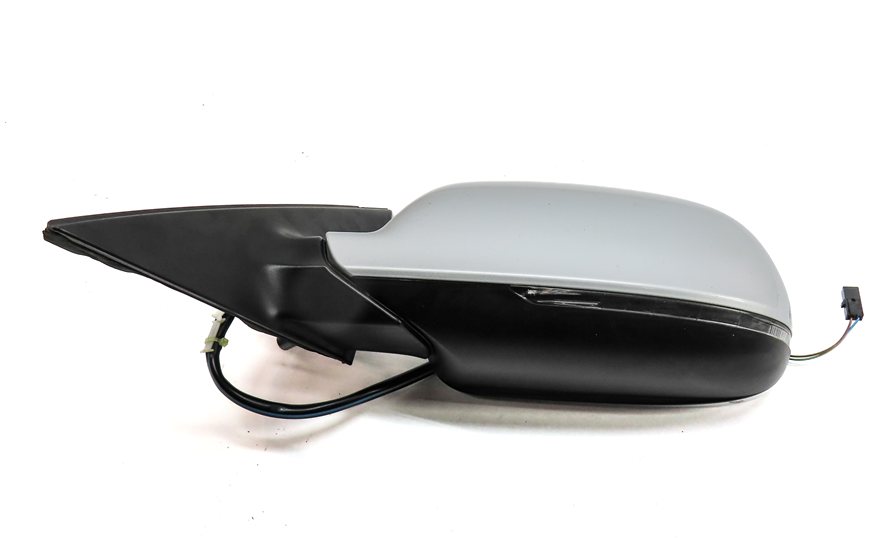 Thumbnail 7: 12-14 AUDI A4 B8 8T LEFT DRIVER MEMORY PFOLD HEAT BLIND DOOR MIRROR (Silver)