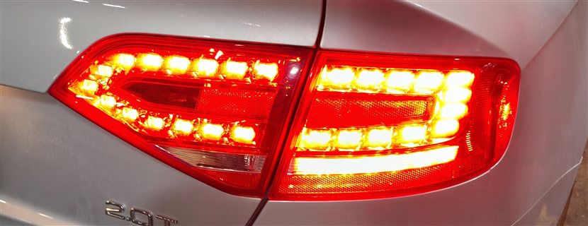 Thumbnail 2: 10-12 AUDI A4 S4 B8 8K REAR RIGHT PASSENGER OUTER TAILLIGHT BRAKE LIGHT LAMP LED
