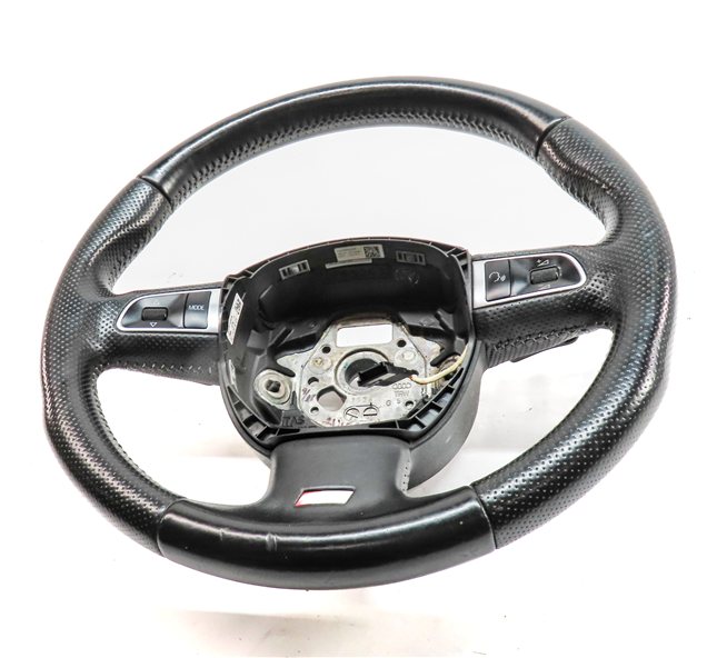 Thumbnail 2: 09-12 AUDI A4 S4 (B8 8K) 3 SPOKE STEERING WHEEL w/ S4 EMBLEM SWITCHES & PADDLES