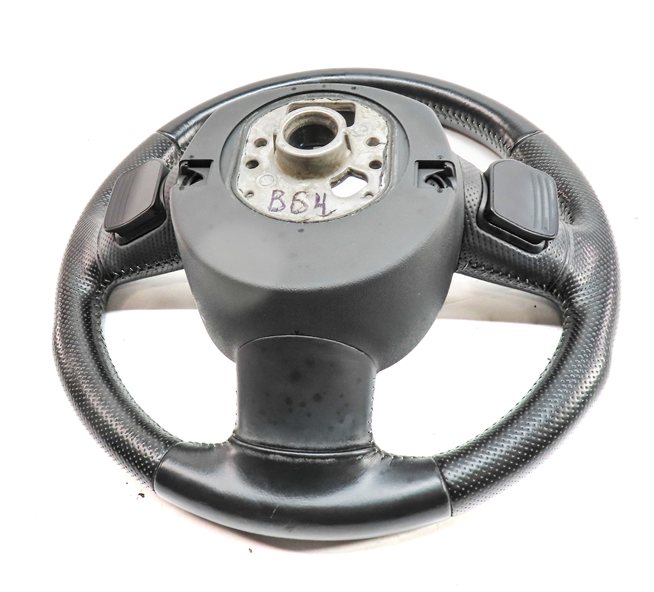 Thumbnail 4: 09-12 AUDI A4 S4 (B8 8K) 3 SPOKE STEERING WHEEL w/ S4 EMBLEM SWITCHES & PADDLES