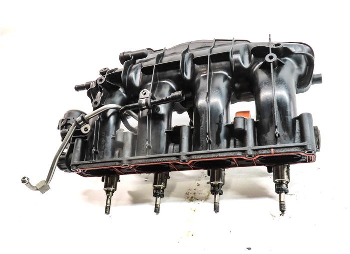 Thumbnail 2: 2012 AUDI A4 (B8 8K) 2.0L (CAEB) ENGINE INTAKE MANIFOLD w/ FUEL RAIL & INJECTORS