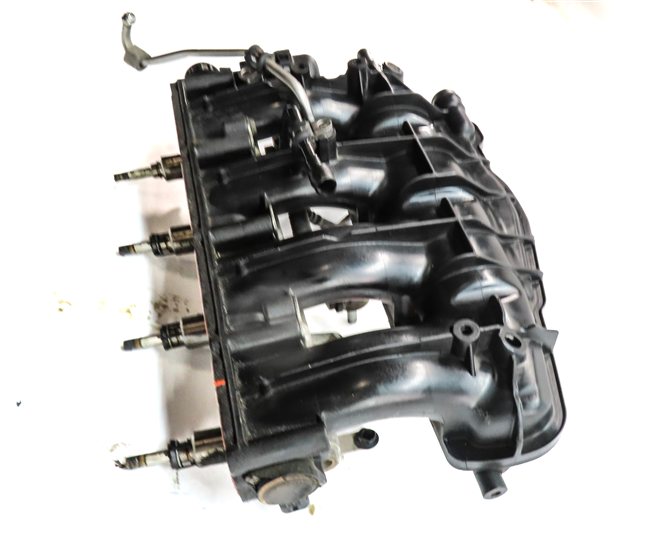 Thumbnail 3: 2012 AUDI A4 (B8 8K) 2.0L (CAEB) ENGINE INTAKE MANIFOLD w/ FUEL RAIL & INJECTORS