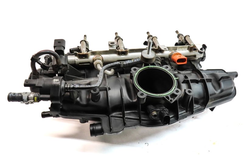 Thumbnail 7: 2012 AUDI A4 (B8 8K) 2.0L (CAEB) ENGINE INTAKE MANIFOLD w/ FUEL RAIL & INJECTORS