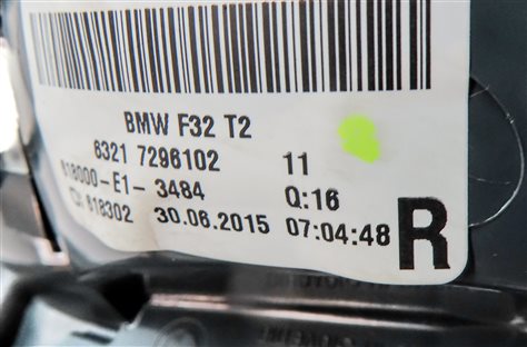 Thumbnail 6: 14-17 BMW 428i 430i 435i 440i M4 (F32 F33 F36) RIGHT INNER TAILLIGHT LIGHT LAMP