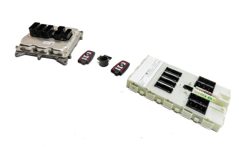 13-18 BMW 328i 428i 528i X3 X4 (F30 F32) 2.0L N26 ENGINE DME BCM MODULE KEY SET