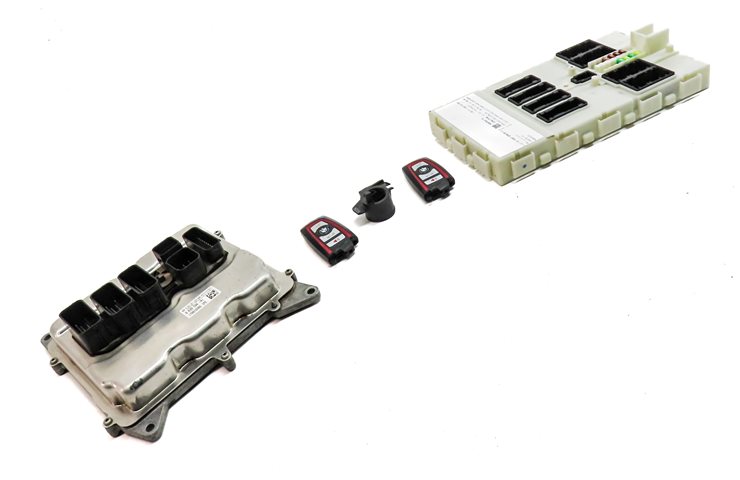 Thumbnail 3: 13-18 BMW 328i 428i 528i X3 X4 (F30 F32) 2.0L N26 ENGINE DME BCM MODULE KEY SET