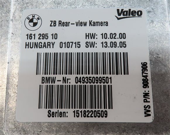 Thumbnail 5: 10-19 BMW 2 3 4 5 6 7 SERIES F01 F02 F10 F12 F22 F30 F32 REARVIEW CAMERA MODULE