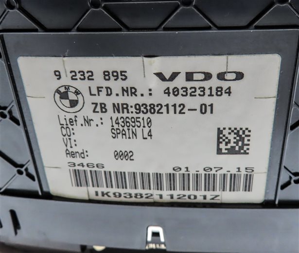 Thumbnail 6: 12-20 BMW 320i 328i 330i 335i 428i 430i 435i (F30 F32) SPORT SPEEDOMETER (138k)