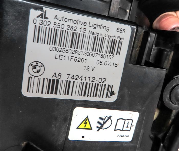 Thumbnail 7: 14-17 BMW 4-SERIES M3 (F30 F32) RIGHT XENON HID ADAPTIVE HEADLIGHT LIGHT LAMP