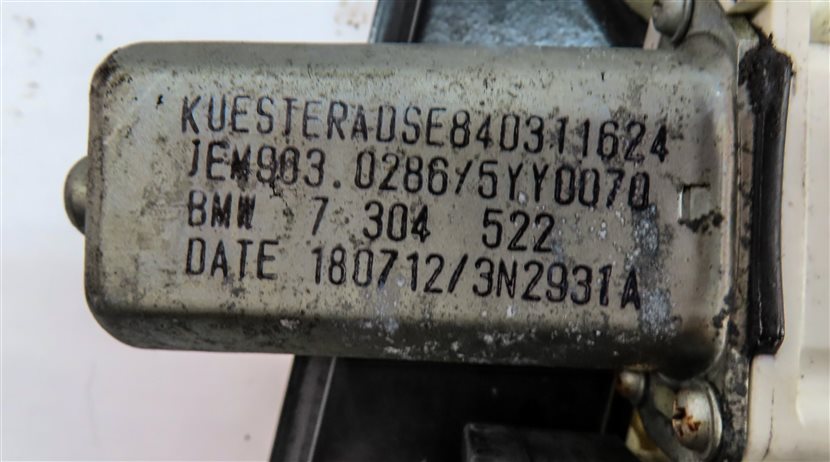 Thumbnail 9: 12-18 BMW 6-SERIES F12 F13 2-DOOR RIGHT PASSENGER DOOR WINDOW REGULATOR & MOTOR