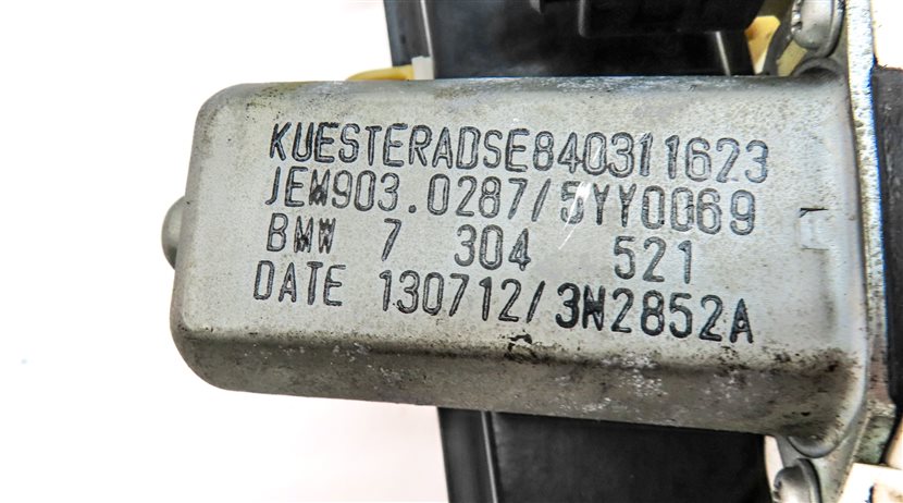 Thumbnail 9: 12-18 BMW 6-SERIES (F12 F13) 2-DOOR LEFT DRIVER DOOR WINDOW REGULATOR & MOTOR