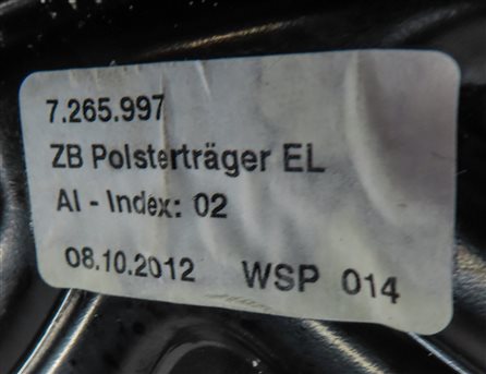 Thumbnail 8: 12-14 BMW 640i 650i M6 F06 F12 COUPE RIGHT PASSENGER 10 WAY SEAT TRACK w/MOTORS