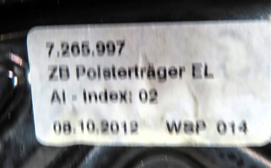 Thumbnail 8: 12-14 BMW 640i 650i M6 F06 F12 F13 COUPE LEFT DRIVER SEAT 10 WAY TRACK w/MOTORS