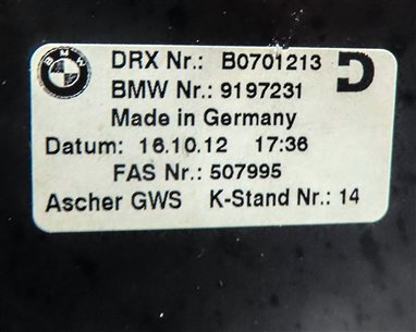 Thumbnail 8: 2013 BMW M6 (F13) COUPE FRONT CENTER CONSOLE ASHTRAY w/12V POWER SOCKET (BLACK)