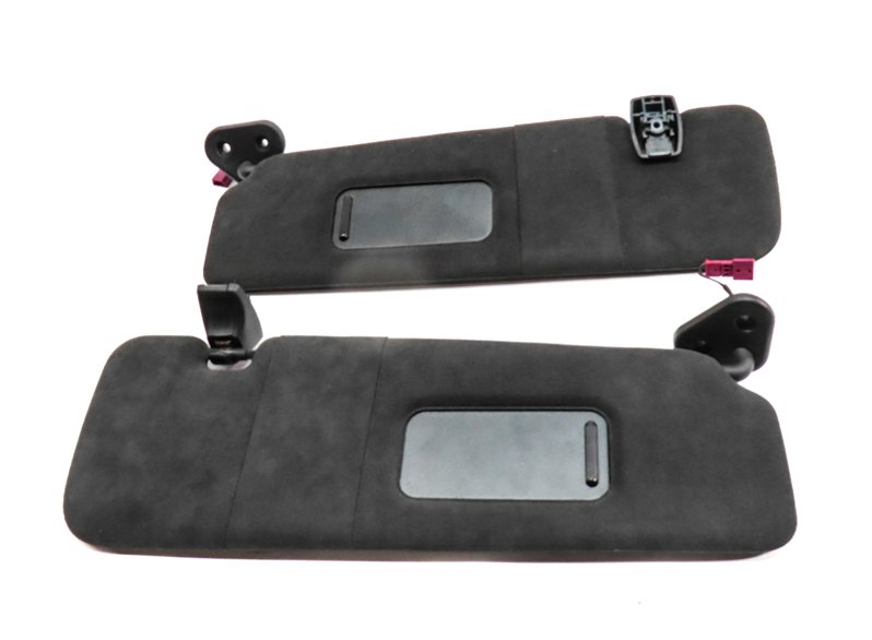 Thumbnail 2: 12-19 BMW 640i 650i M6 F06 F12 FRONT LEFT & RIGHT SUNVISOR SET (Black)