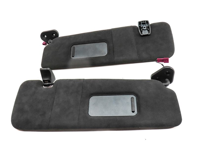 Thumbnail 3: 12-19 BMW 640i 650i M6 F06 F12 FRONT LEFT & RIGHT SUNVISOR SET (Black)