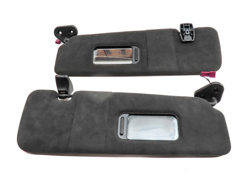 Thumbnail 4: 12-19 BMW 640i 650i M6 F06 F12 FRONT LEFT & RIGHT SUNVISOR SET (Black)