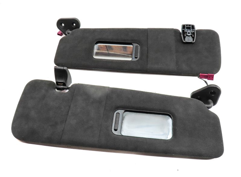 Thumbnail 5: 12-19 BMW 640i 650i M6 F06 F12 FRONT LEFT & RIGHT SUNVISOR SET (Black)