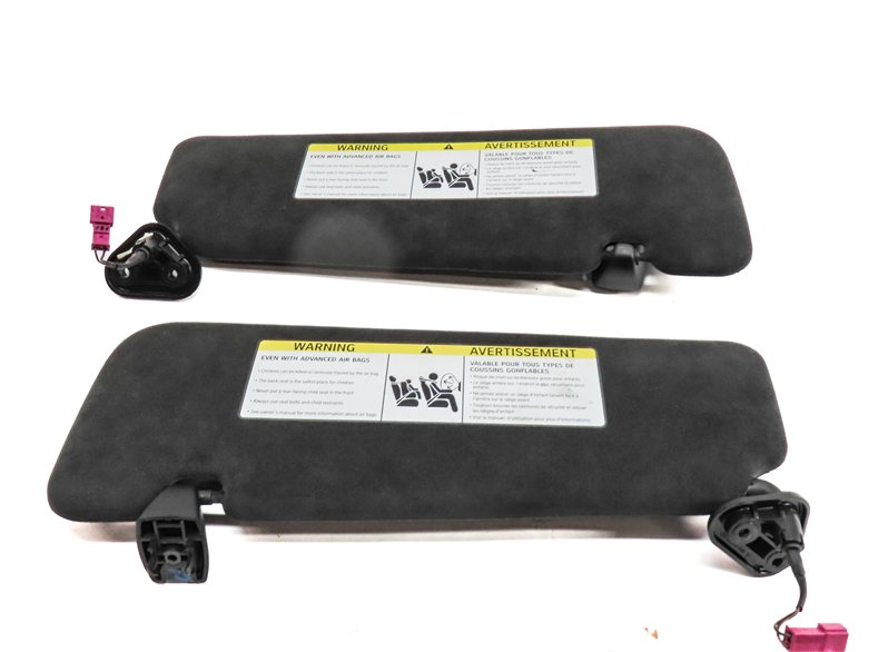Thumbnail 6: 12-19 BMW 640i 650i M6 F06 F12 FRONT LEFT & RIGHT SUNVISOR SET (Black)