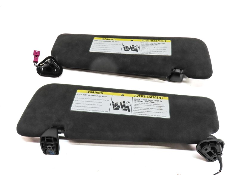 Thumbnail 7: 12-19 BMW 640i 650i M6 F06 F12 FRONT LEFT & RIGHT SUNVISOR SET (Black)