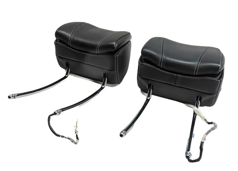 12-15 BMW M6 F12 F13 FRONT LEFT & RIGHT COMFORT SEAT HEADREST SET/2 (Black)