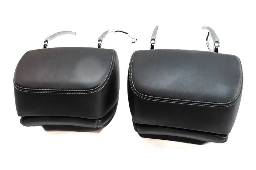 Thumbnail 6: 12-15 BMW M6 F12 F13 FRONT LEFT & RIGHT COMFORT SEAT HEADREST SET/2 (Black)