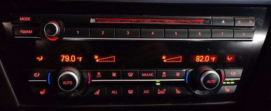 Thumbnail 2: 12-19 BMW 640i 650i M6 ///M (F06 F12 F13) FRONT HEATER A/C TEMPERATURE CONTROL