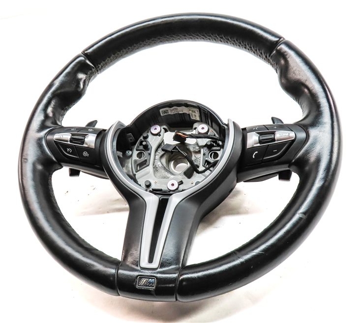 Thumbnail 2: 2012-2019 BMW M5 M6 ///M (F06 F10 F12 F13) 3-SPOKE HEATED SPORT STEERING WHEEL