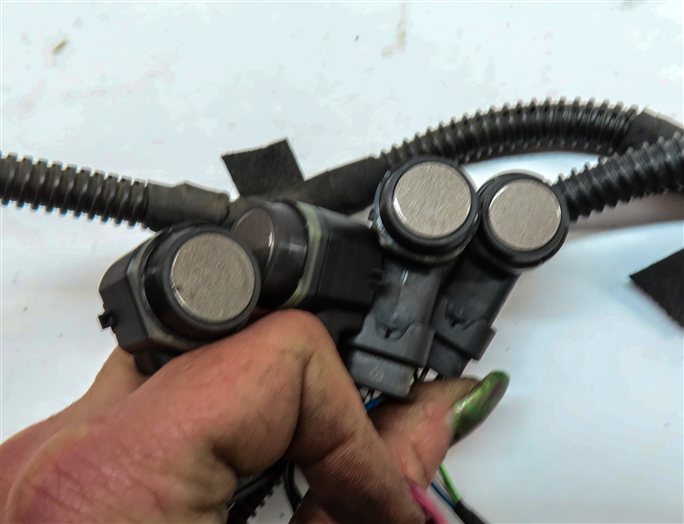 Thumbnail 4: 12 PORSCHE CAYENNE (958) REAR PARK ASSIST PDC DISTANCE CONTROL WIRE SENSOR SET/4
