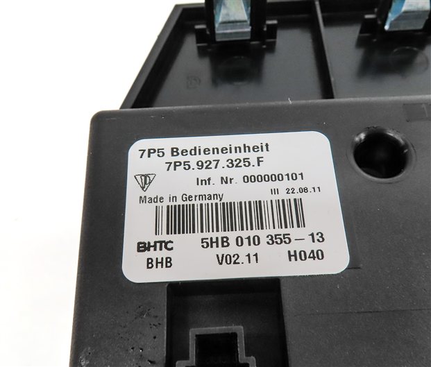 Thumbnail 6: 2012 PORSCHE CAYENNE (958) CENTRAL LOCKING HEAT HEATED SEAT SWITCH PANEL