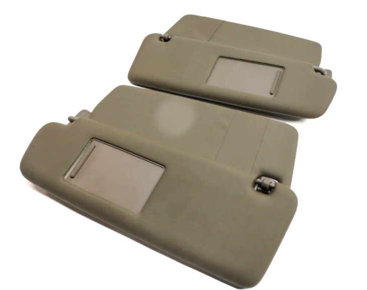 2011-2014 PORSCHE CAYENNE (958) FRONT LEFT & RIGHT SUNVISOR SHADE SET 2 (Brown)