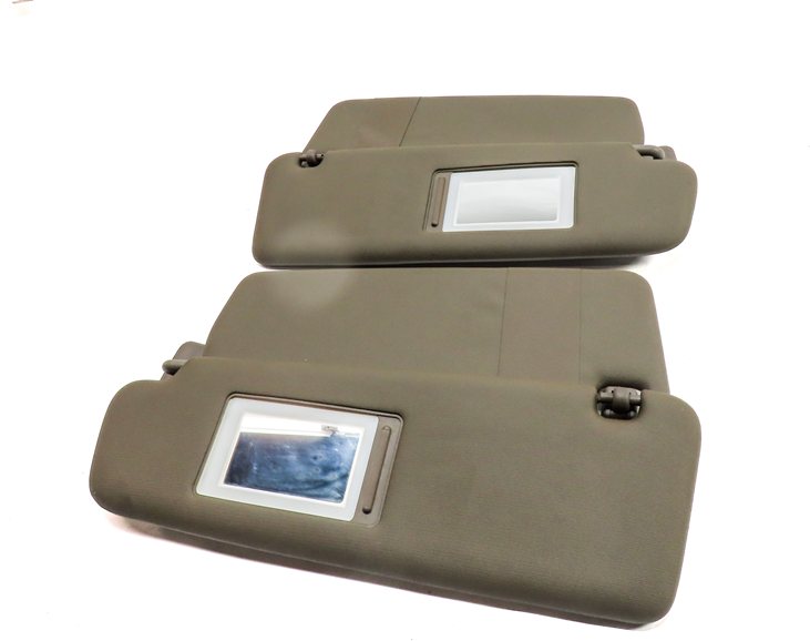 Thumbnail 6: 2011-2014 PORSCHE CAYENNE (958) FRONT LEFT & RIGHT SUNVISOR SHADE SET 2 (Brown)
