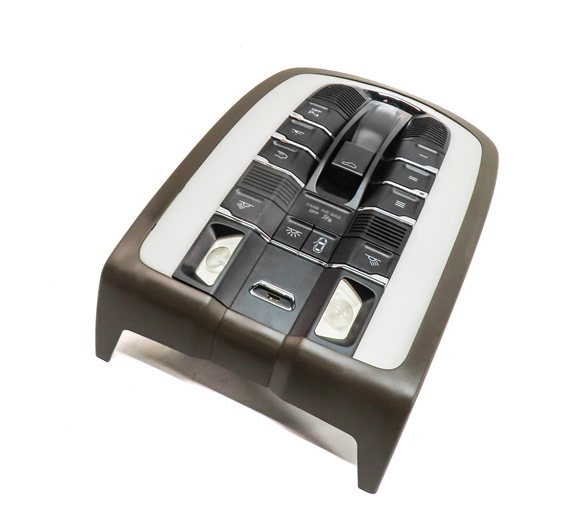 Thumbnail 1: 2012 PORSCHE CAYENNE (958) FRONT INTERIOR DOME MAP READING LIGHT LAMP (Black)