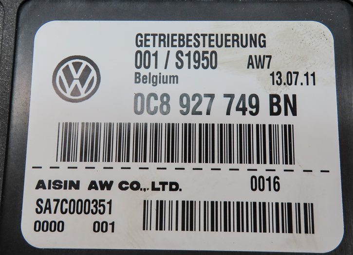 Thumbnail 6: 2012 PORSCHE CAYENNE (958) 3.0L HYBRID AUTOMATIC TRANSMISSION CONTROL MODULE