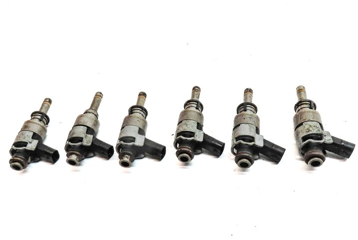 Thumbnail 2: 2011-2018 PORSCHE CAYENNE PANAMERA (958 970 G1) 3.0L ENGINE FUEL INJECTOR SET 6