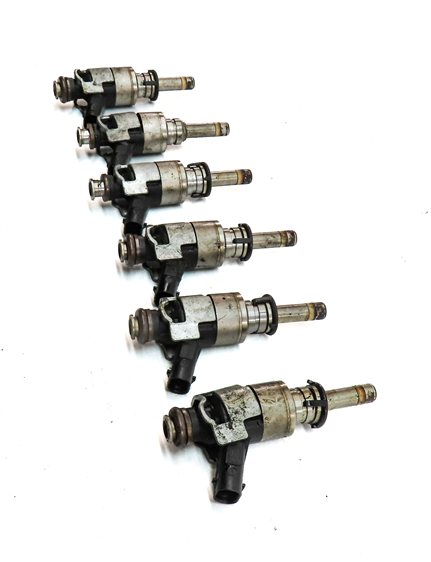 Thumbnail 3: 2011-2018 PORSCHE CAYENNE PANAMERA (958 970 G1) 3.0L ENGINE FUEL INJECTOR SET 6