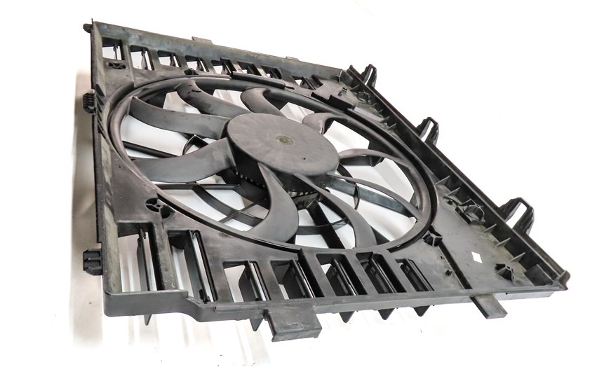 Thumbnail 3: 2011-2018 PORSCHE CAYENNE HYBRID (958) RADIATOR COOLING FAN w/ SHROUD