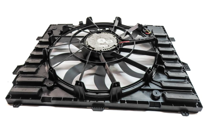 Thumbnail 6: 2011-2018 PORSCHE CAYENNE HYBRID (958) RADIATOR COOLING FAN w/ SHROUD