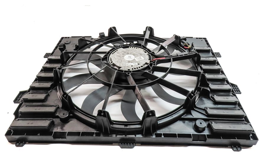 Thumbnail 7: 2011-2018 PORSCHE CAYENNE HYBRID (958) RADIATOR COOLING FAN w/ SHROUD