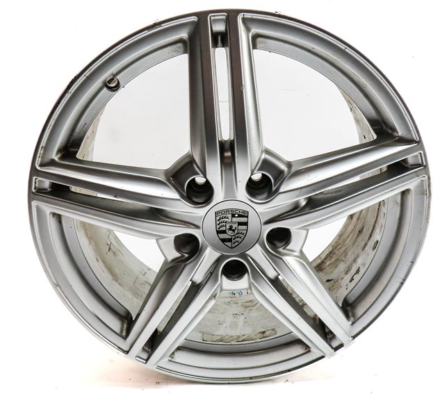 Thumbnail 2: 2011-2018 PORSCHE CAYENNE (958) 19x8.5 ALUMINUM ALLOY 5 DOUBLE SPOKE WHEEL RIM