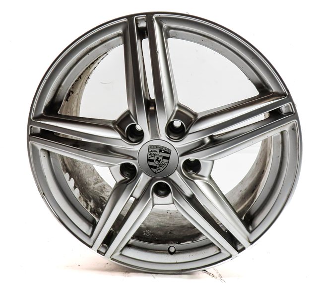 Thumbnail 2: 2011-2018 PORSCHE CAYENNE (958) 19x8.5 ALUMINUM ALLOY 5 DOUBLE SPOKE WHEEL RIM